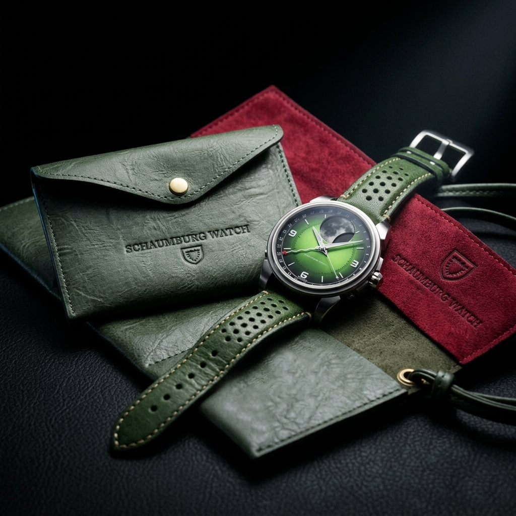 Schaumburg Watch Reise-Rolletui und Dokumentenmappe im Vintage-Stil