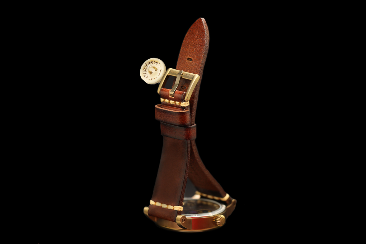 Handgefertigtes Lederband der SteamPunk ReCreation V