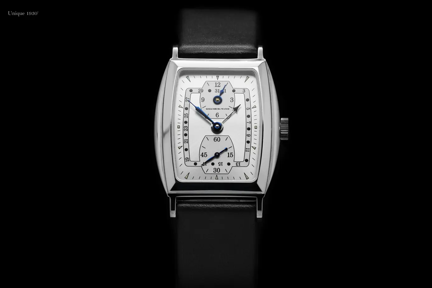 Schaumburg Watch Unique 1930’ in Frontansicht